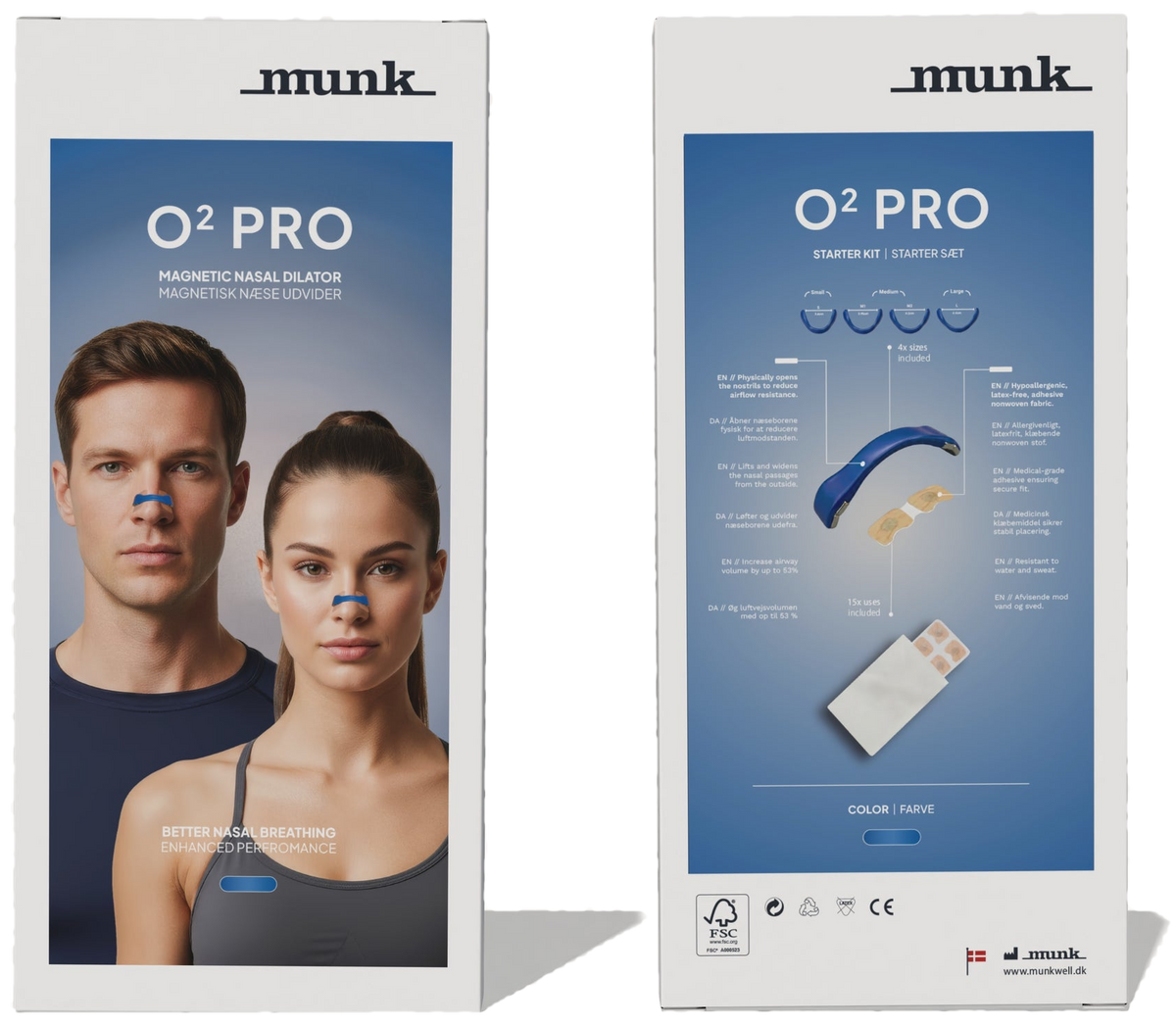 O² PRO-æsken i blå