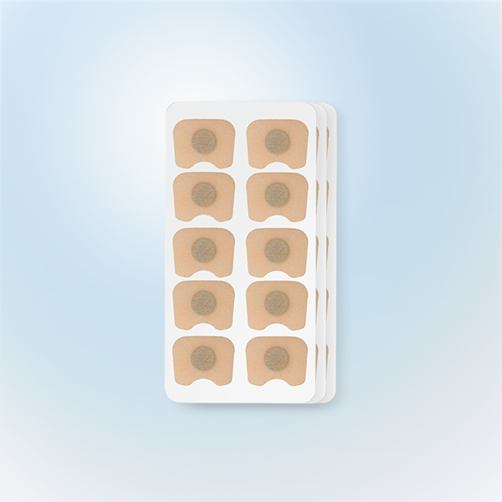 Bakke med ti beige plastre til O² PRO
